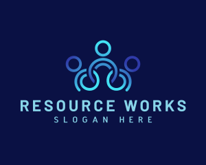 Human Resource People Teamwork logo