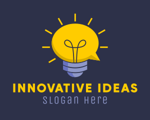 Lightbulb Idea Communication logo
