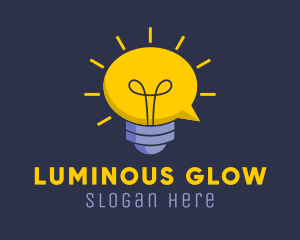 Lightbulb Idea Communication logo