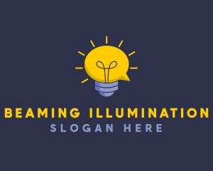 Lightbulb Idea Communication logo