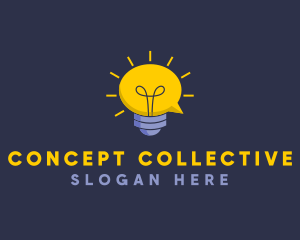 Lightbulb Idea Chat logo