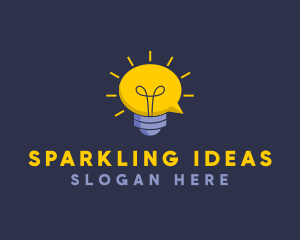 Lightbulb Idea Chat logo