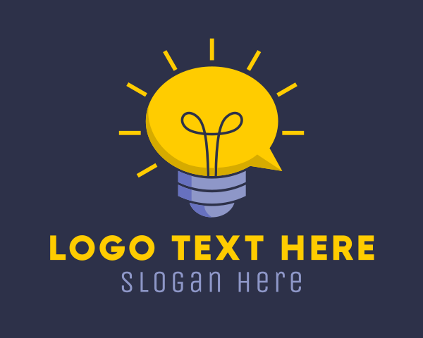 Lightbulb logo example 2