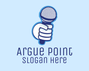 Microphone Podcast Media  logo design