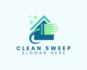 Squeegee House Cleaning logo design