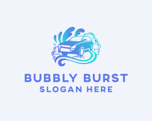 Bubbles Splash Car Wash logo design