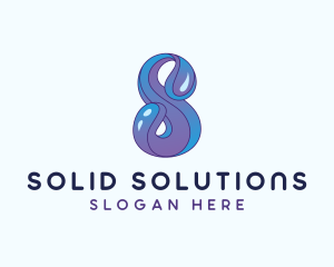 Aqua Water Letter S logo design