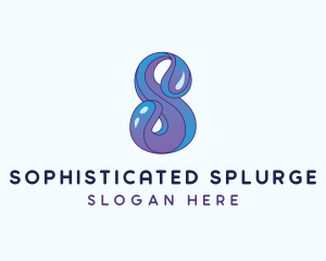 Aqua Water Letter S logo design