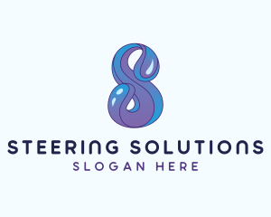 Aqua Water Letter S logo design