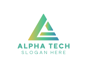 Startup Tech Letter A logo design