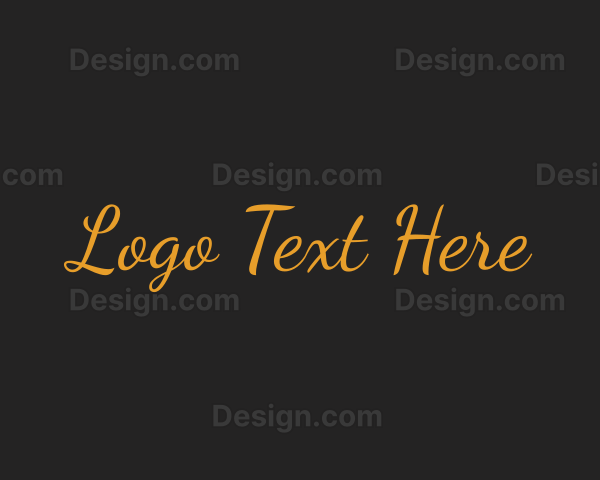 Luxury Cursive Script Logo