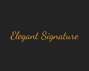 Luxury Cursive Script logo design