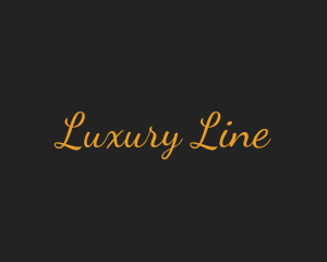 Luxury Cursive Script logo design