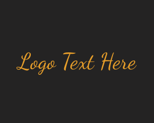 Italic - Luxury Cursive Script logo design