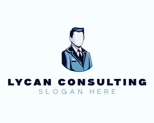 Male Executive Consultant logo design