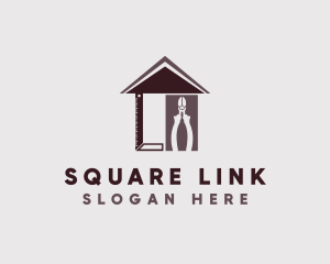 L Square & Pliers Tools logo design