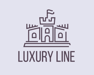 Castle Line Art logo design