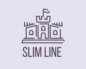 Castle Line Art logo design