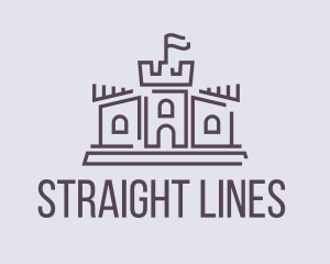 Castle Line Art logo design