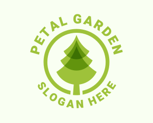 Green Pine Tree Farm logo design