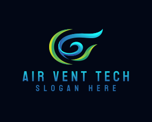 Air Cooling HVAC logo design