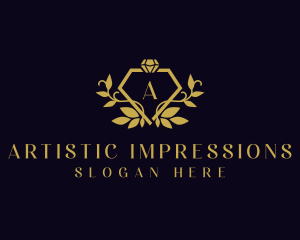 Luxury Ornamental Diamond  logo design