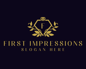 Luxury Ornamental Diamond  logo design