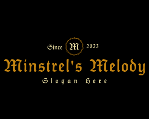 Medieval Gothic Antique logo design