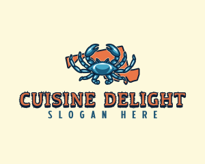 Maryland Blue Crab logo design