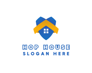 Shield House Builder logo design