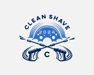 Cleaning Sanitation Power Washer logo design