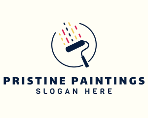 Paint Roller Maintenance logo design