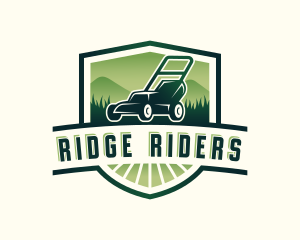 Mower Gardener Landscaping logo design