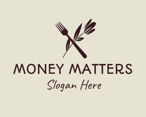 Fork Vegan Kitchen Business Logo