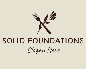 Fork Vegan Kitchen Business Logo