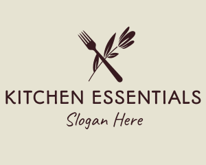 Fork Vegan Kitchen Business logo design