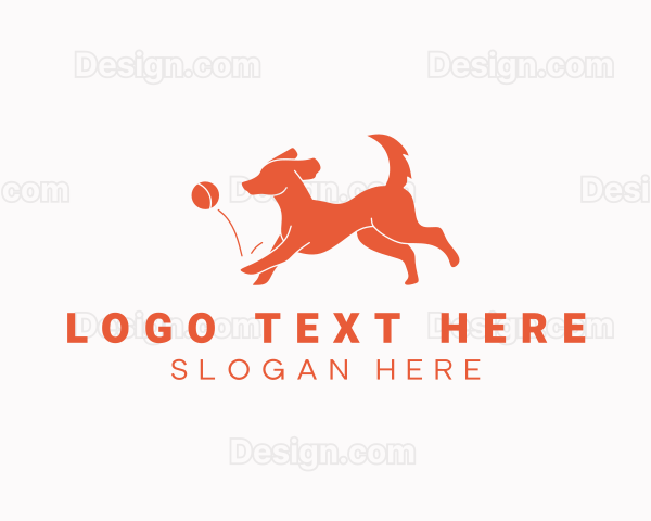 Pet Running Dog Logo