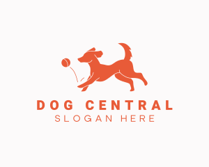 Pet Running Dog logo design