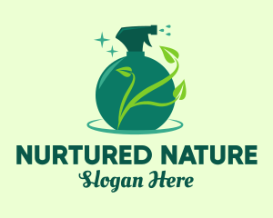 Green Natural Gardening Spray logo