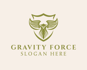 Green Security Eagle  logo design