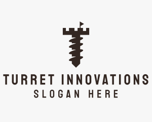 Turret Screw Hardware logo design