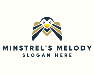 Animal Bird Letter M logo design