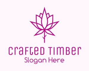 Botanical Rose Plant logo design