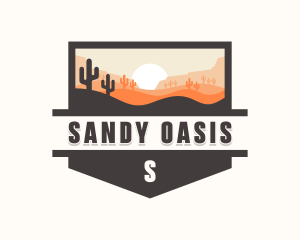 Outdoor Desert Sand Dune logo design