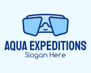 Blue Snorkeling Goggles logo
