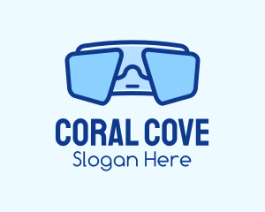 Blue Snorkeling Goggles logo