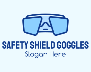 Blue Snorkeling Goggles logo