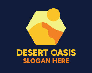 Desert Sand Dune Mountain logo