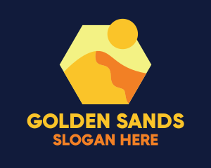 Desert Sand Dune Mountain logo