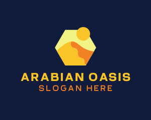 Desert Sand Dune Mountain logo design